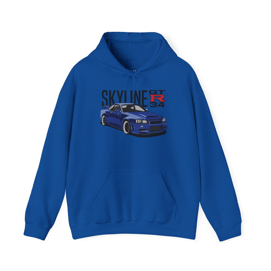 Nisson Skyline GT R34 Heavy Weight Hoodie